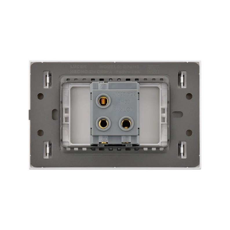 Placa 1 Apagador Lucek Flat Blanco