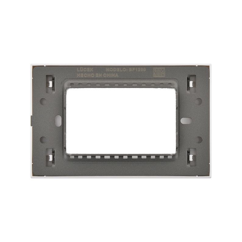 Placa Ciega Lucek Flat Blanco