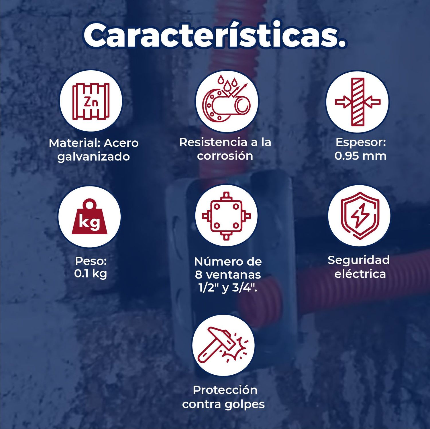 Chalupa galvanizada reforzada 2x4 CCH-2x4