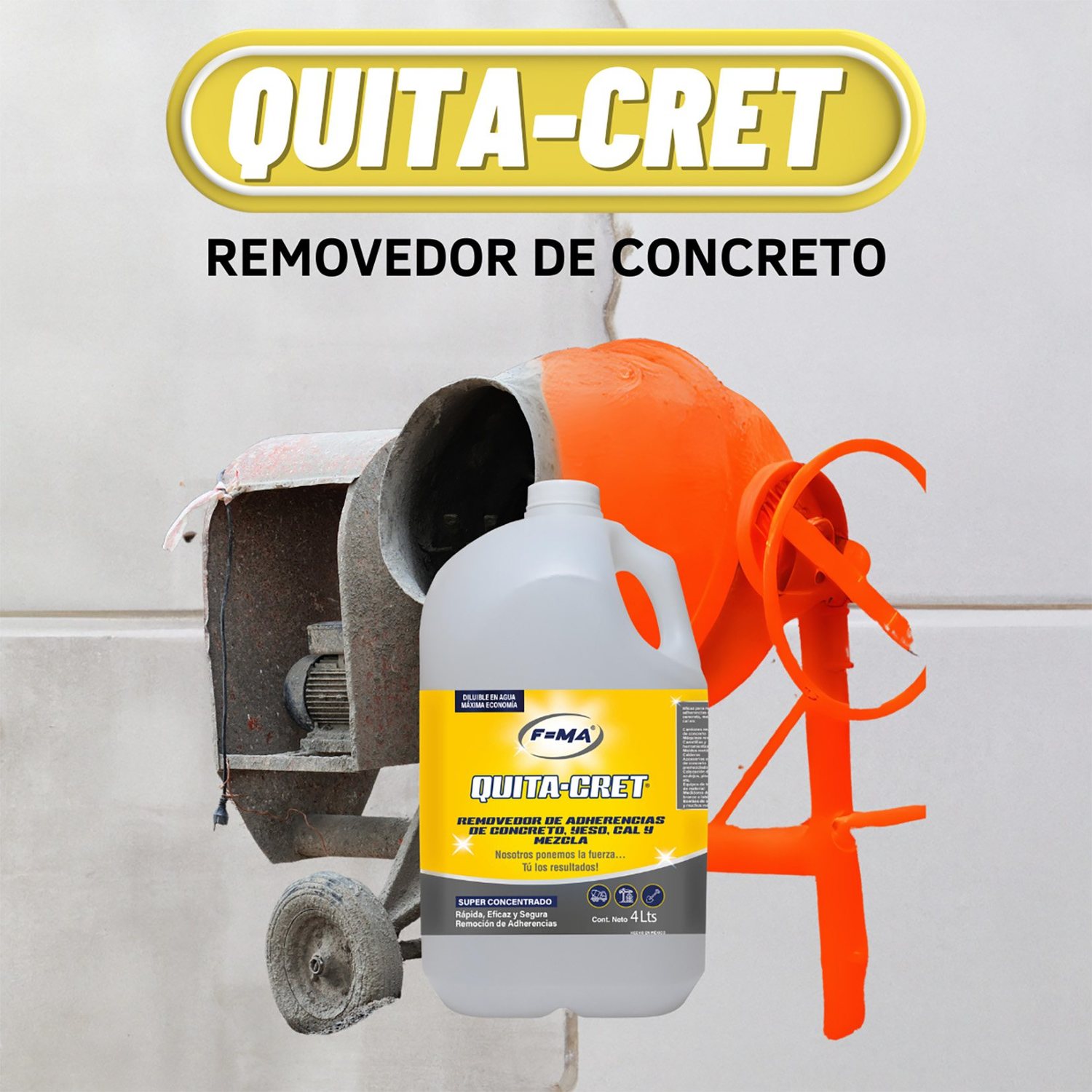 REMOVEDOR ADHERENCIAS 4 L QUITA-CRET