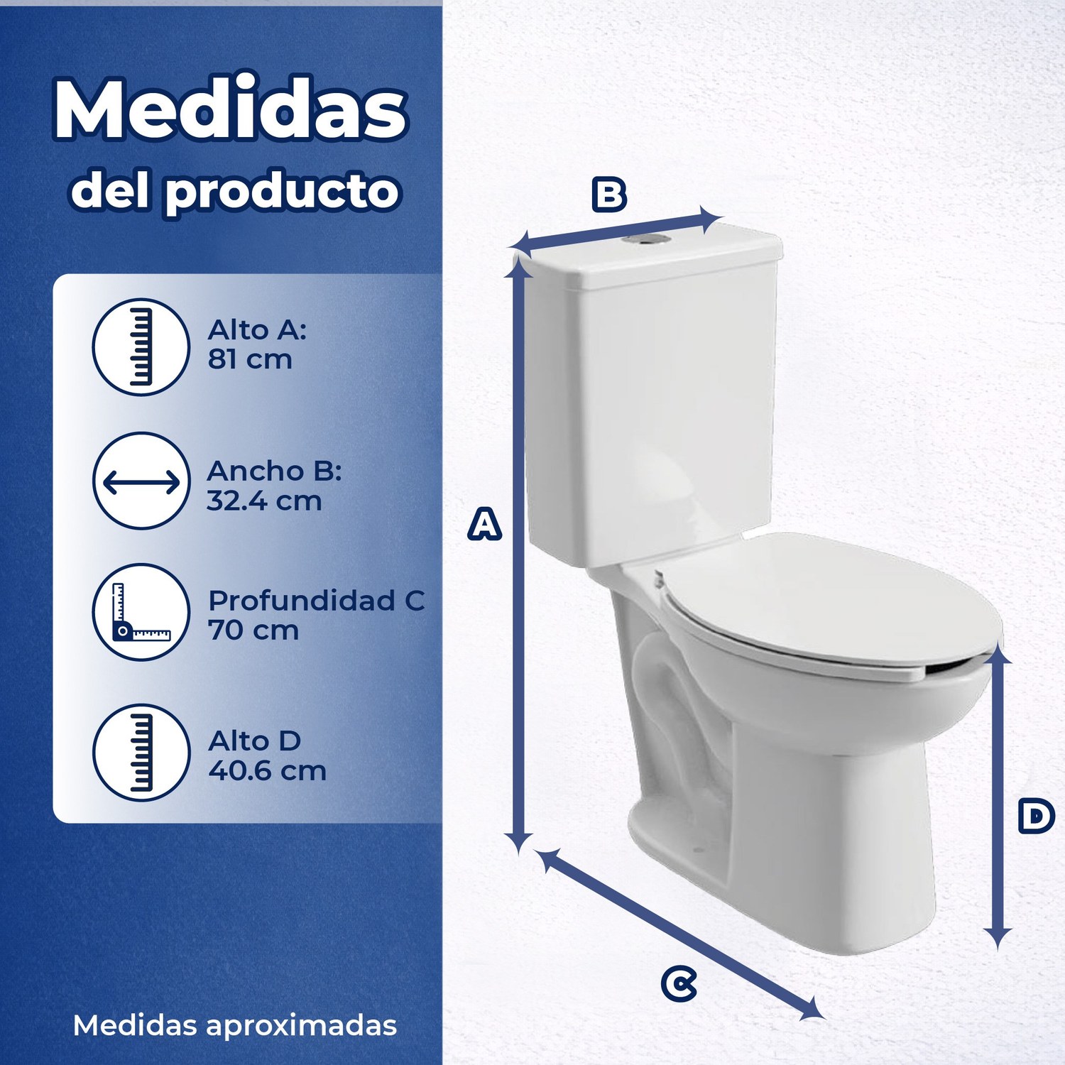 Sanitario WC Alargado Compacto Blanco Sustenta 2.5 L Helvex