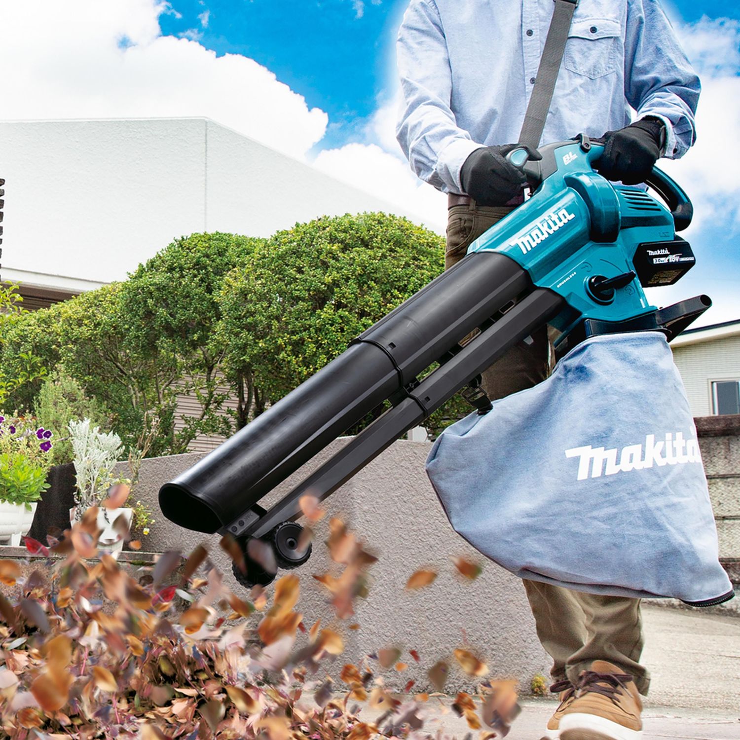 SOPLADOR / TRITURADOR DE HOJAS INALAMBRICO 18V