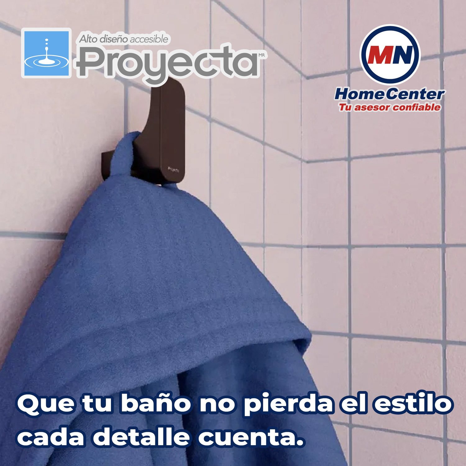 Gancho Sencillo Ébano Linea Quadratta Negro Proyecta QA-06-EB