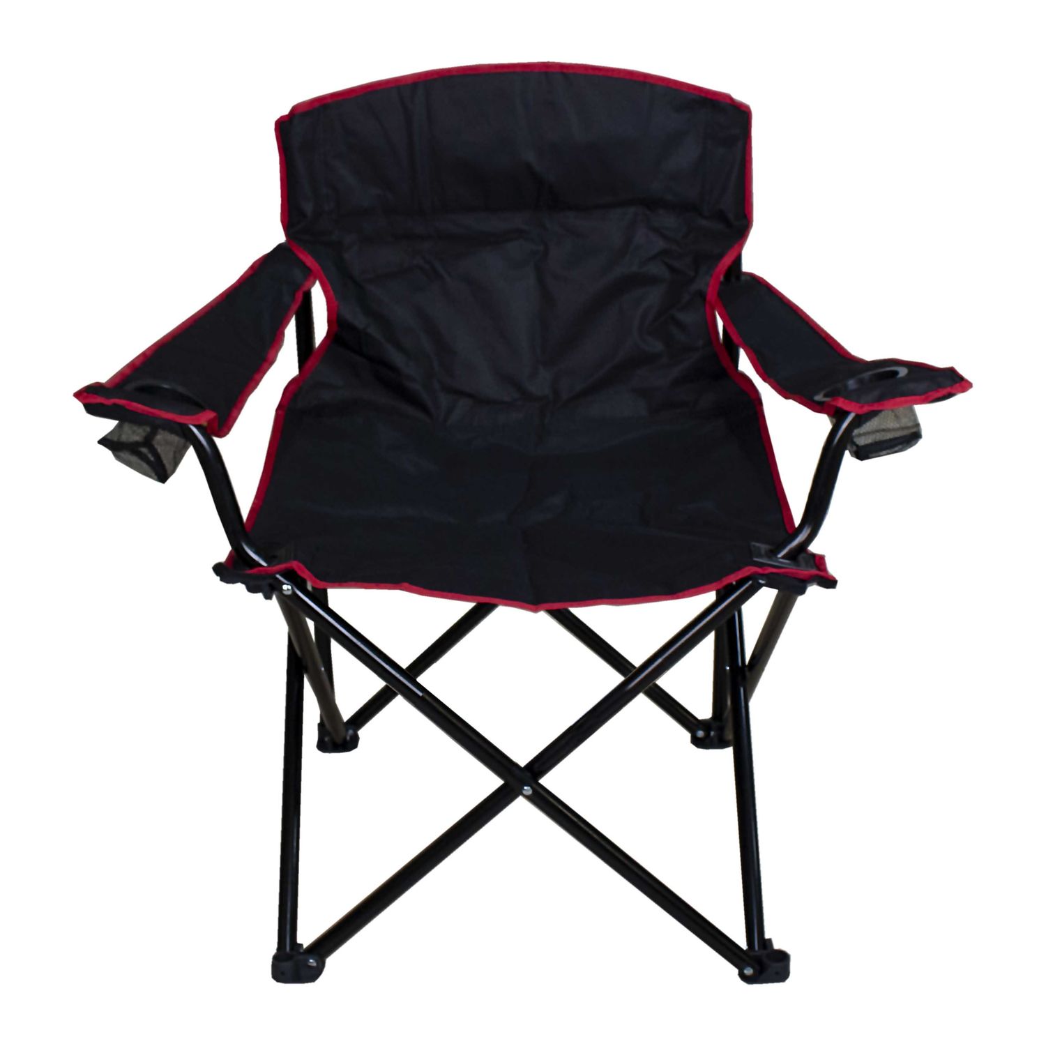 Silla Quad plegable negro y rojo