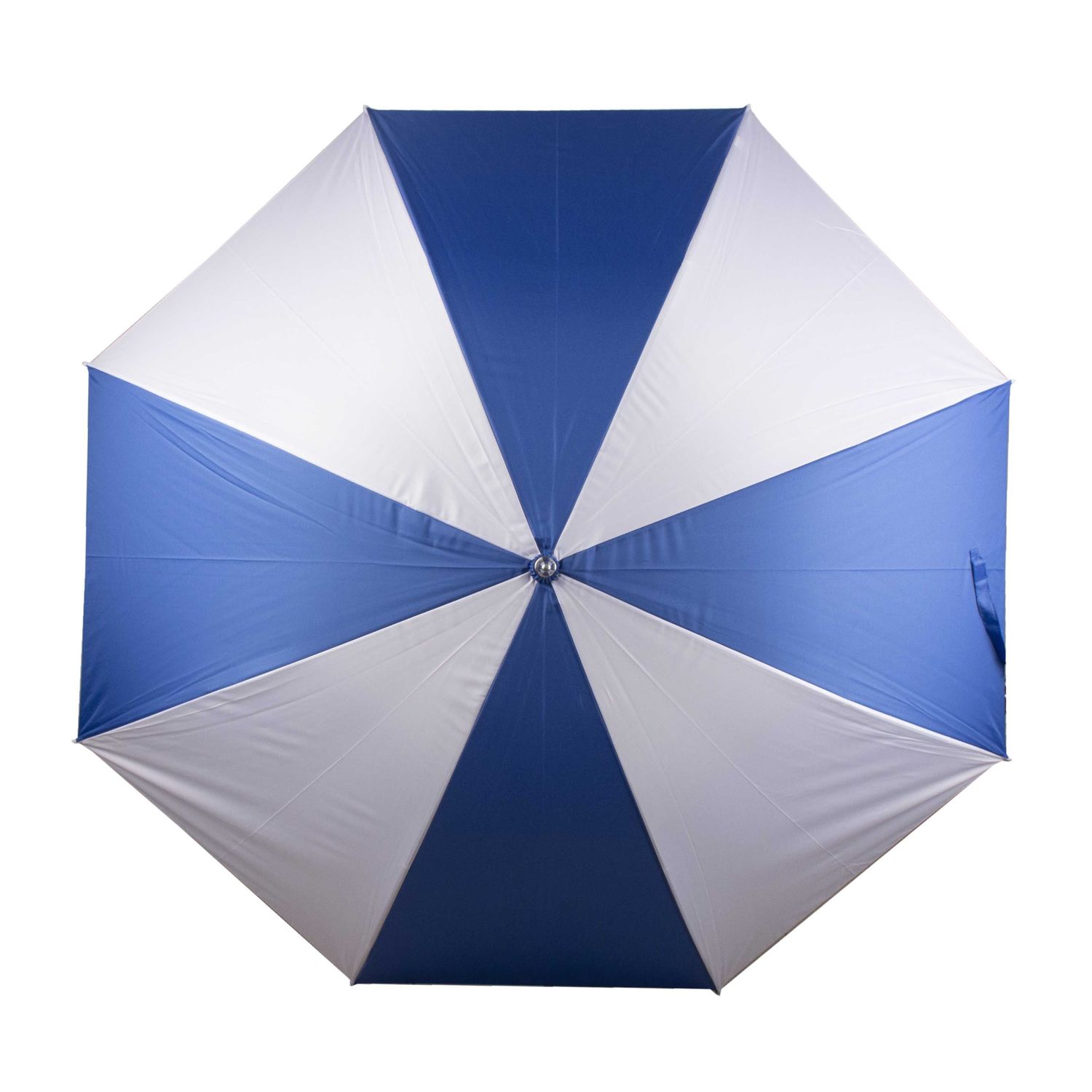 Paraguas portátil para lluvia estilo golf azul y blanco