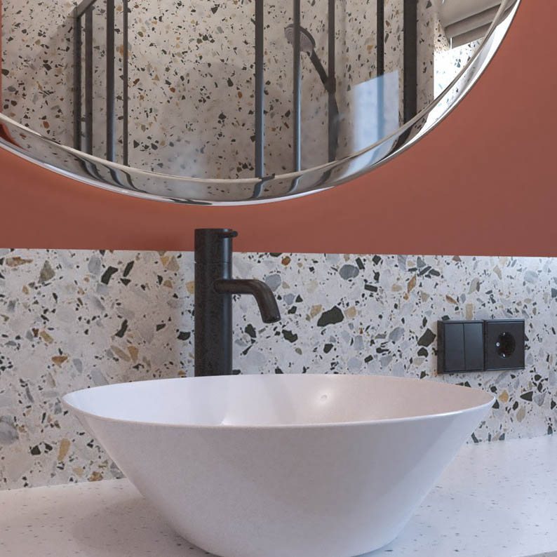 Lavabo sobreponer Ural blanco Foncer