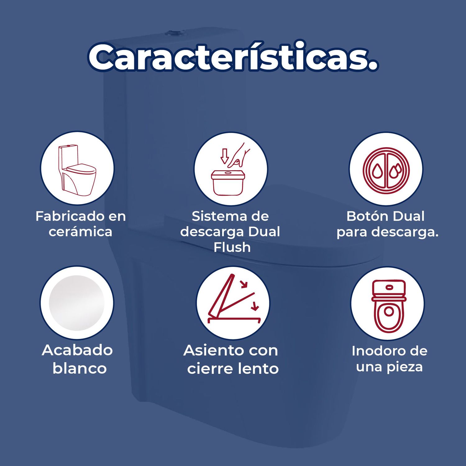 Sanitario para WC one piece Odín Premium blanco Foncer