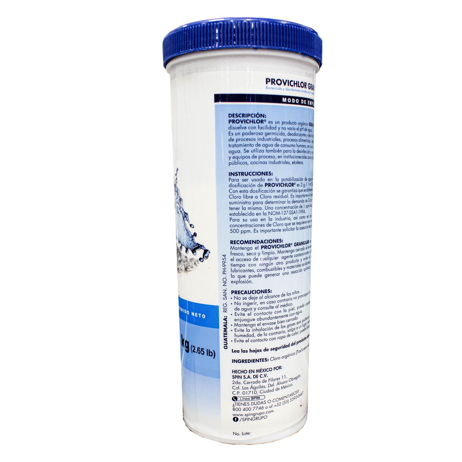 Desinfectante Tinaco Cisterna PROVICHLOR 1.2 KG