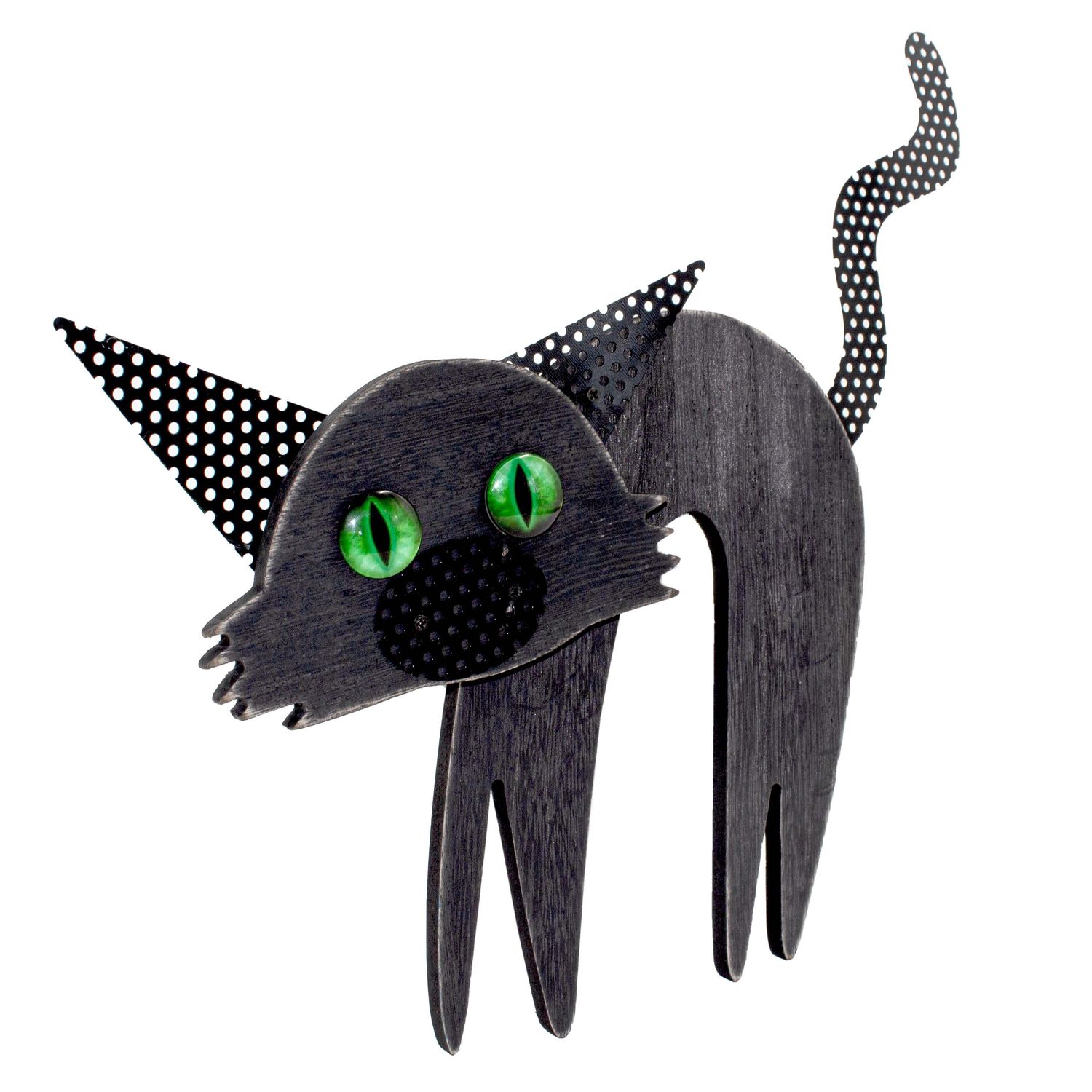 Figura decorativa mascota Black Cat 34 cm