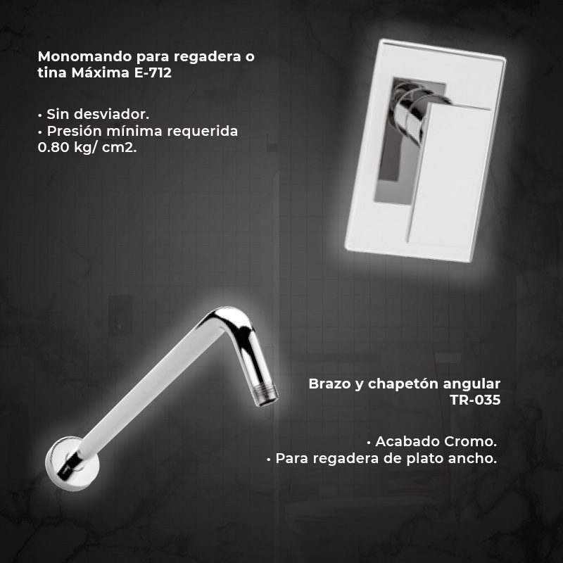 Paquete Griferia Máxima y WC one piece Helvex