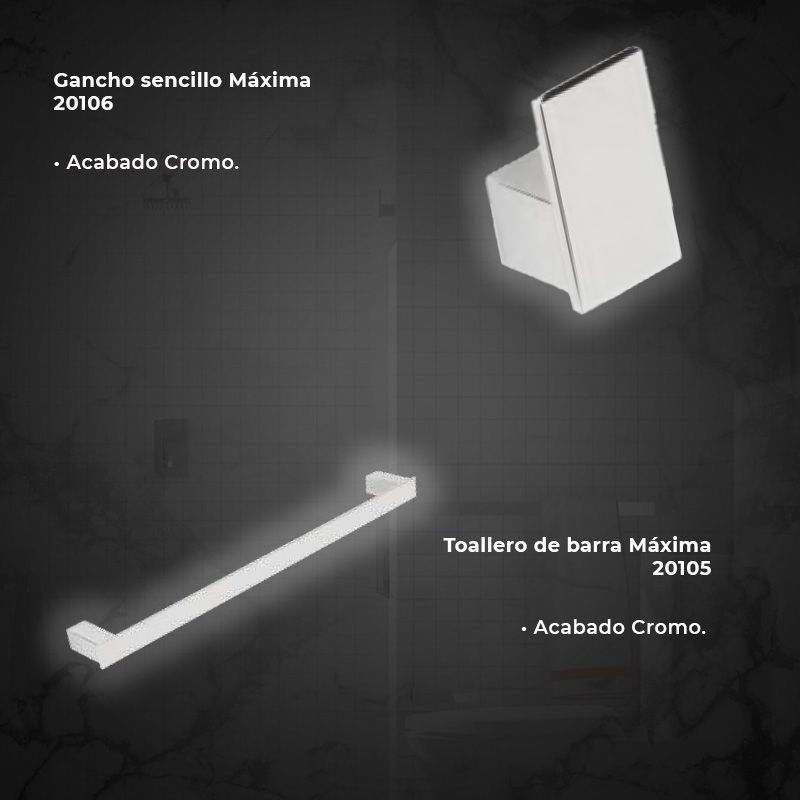 Paquete Griferia Máxima y WC one piece Helvex