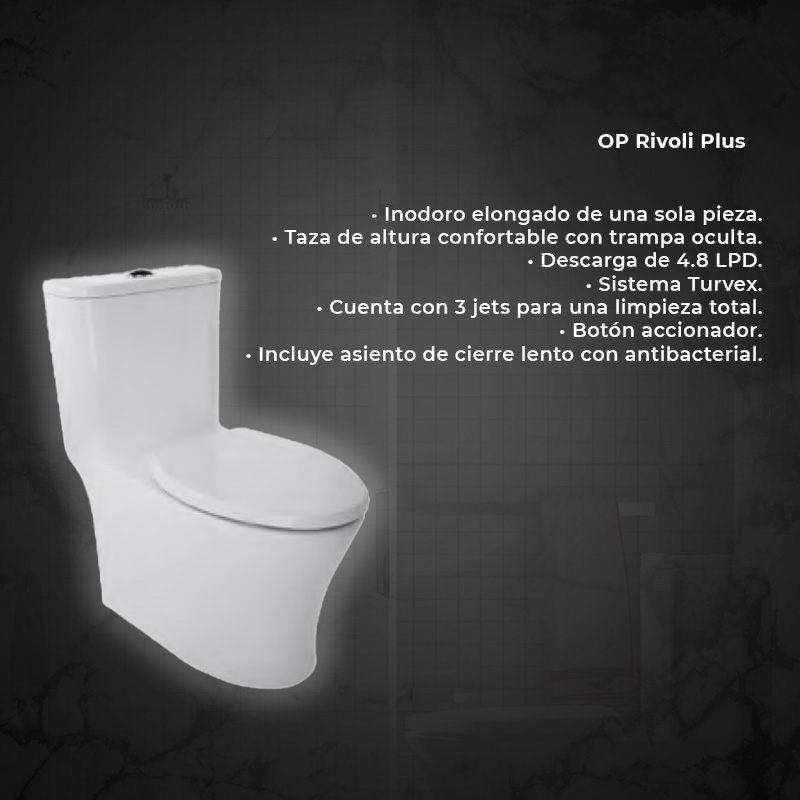 Paquete Griferia Máxima y WC one piece Helvex