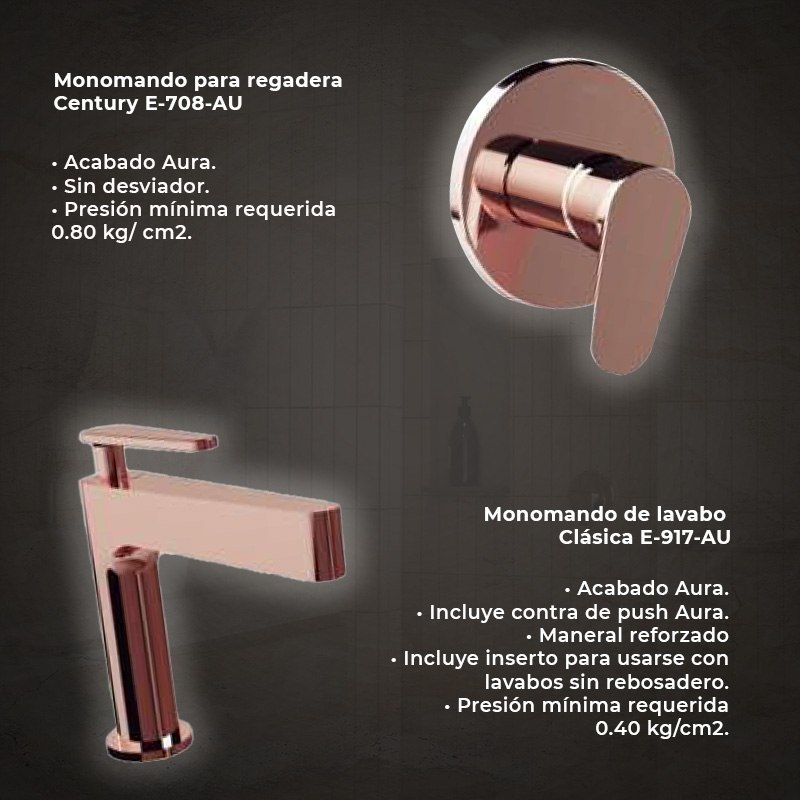 Paquete Griferia Aura y Lavabo Helvex