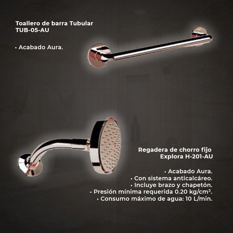 Paquete Griferia Aura y Lavabo Helvex