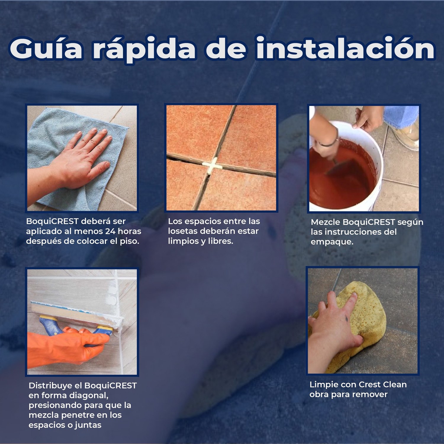 Boquilla con arena 10 kg Crest color mármol