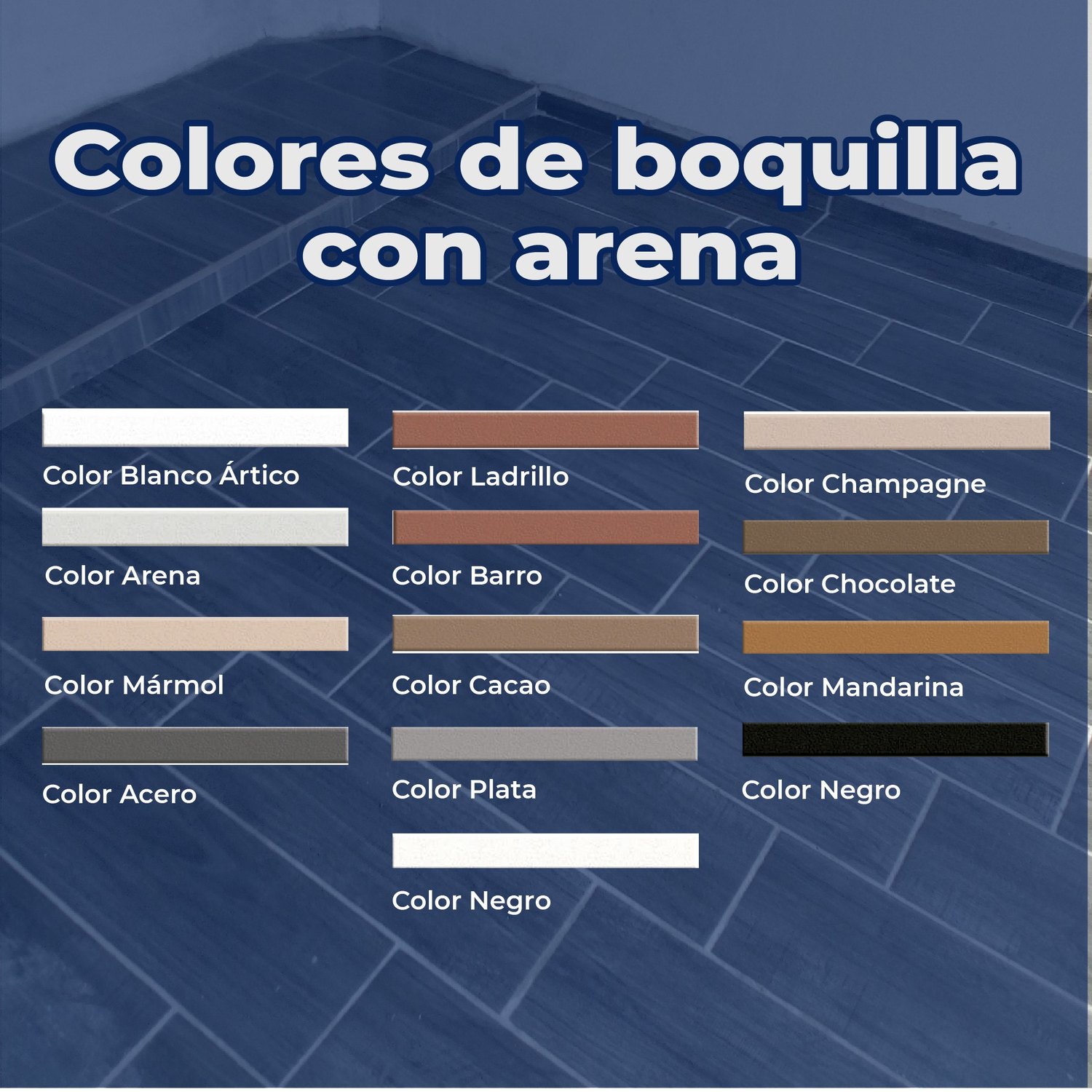 Boquilla con arena 10 kg Crest color mármol