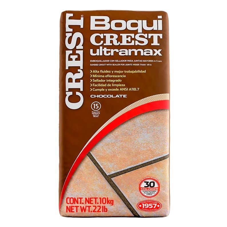 Boquilla Con Arena 10 kg Crest Color Chocolate Juntacrest