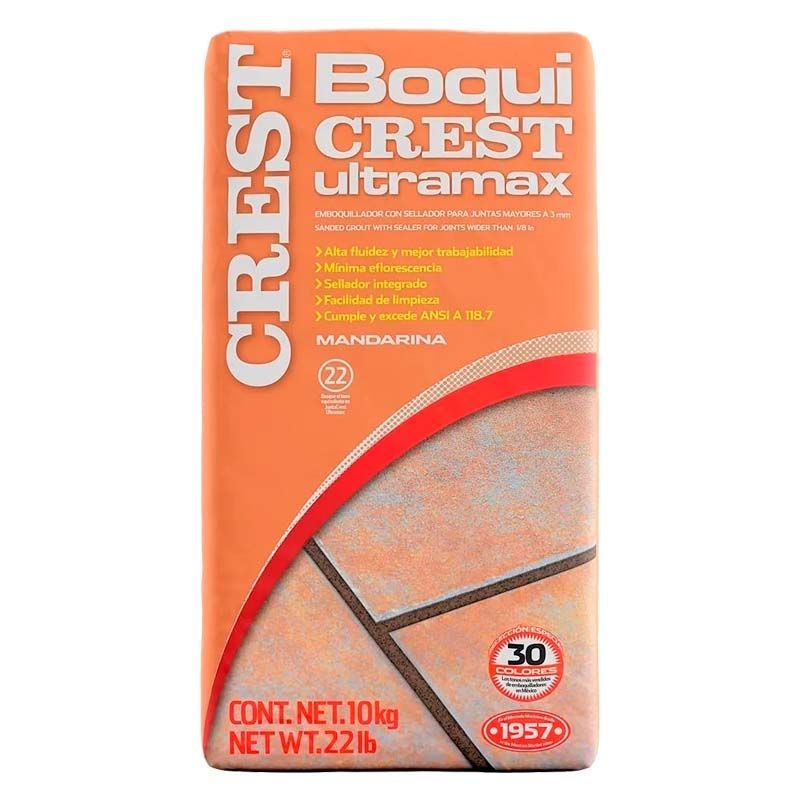 Boquilla con arena 10 kg Crest color mandarina