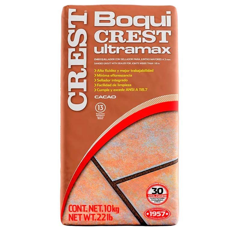 Boquilla con arena 10 kg Crest color cacao