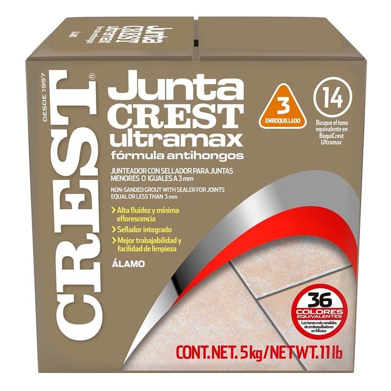 Boquilla sin arena 5 kg Crest color álamo