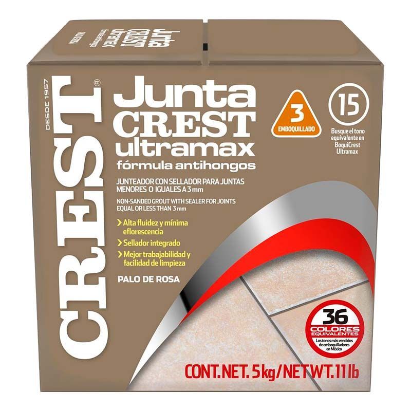 Boquilla sin arena 5 kg Crest color rosa