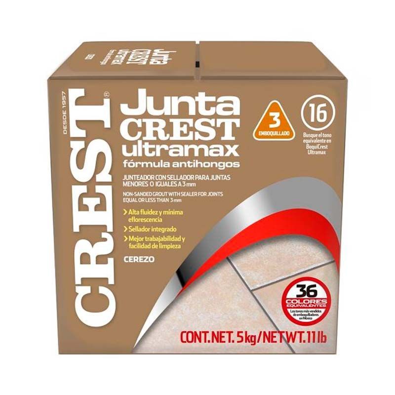 Boquilla sin arena 5 kg Crest color cerezo