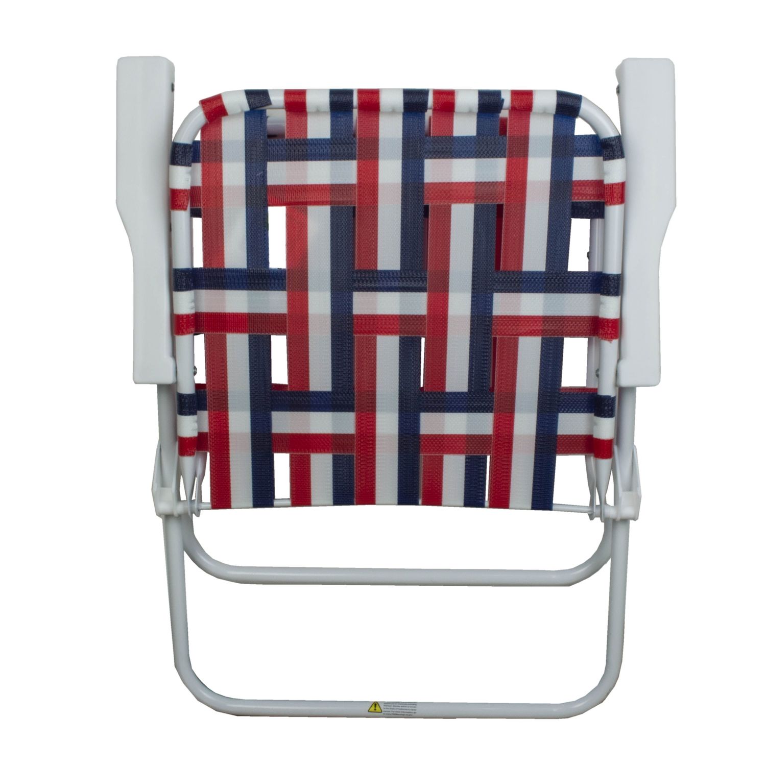 SILLA JARDIN PLEGABLE ENTRAMADO ROJO Y BLANCO