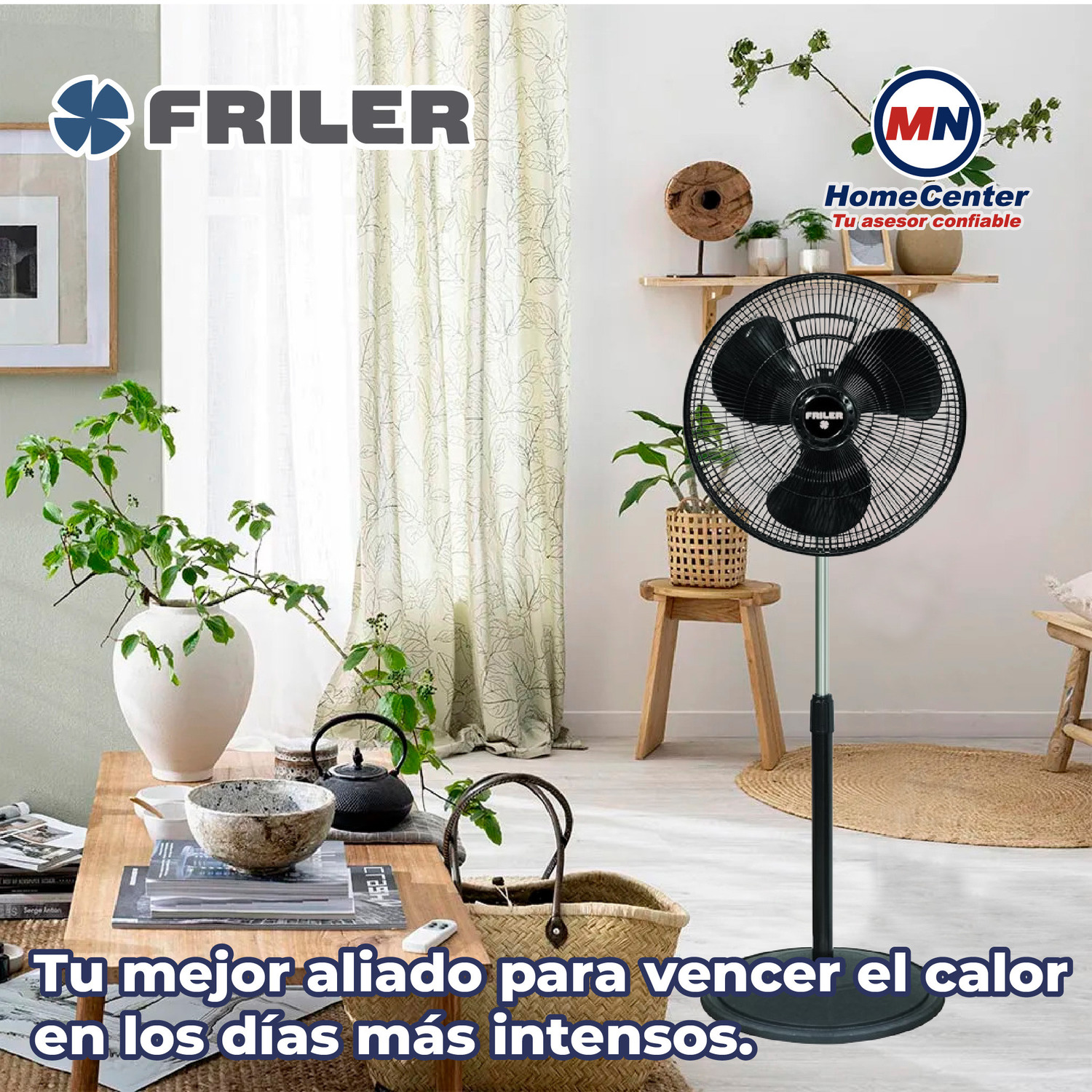 VENTILADOR PEDESTAL 16 PULGADAS 2 EN 1 ASPA PLASTICA