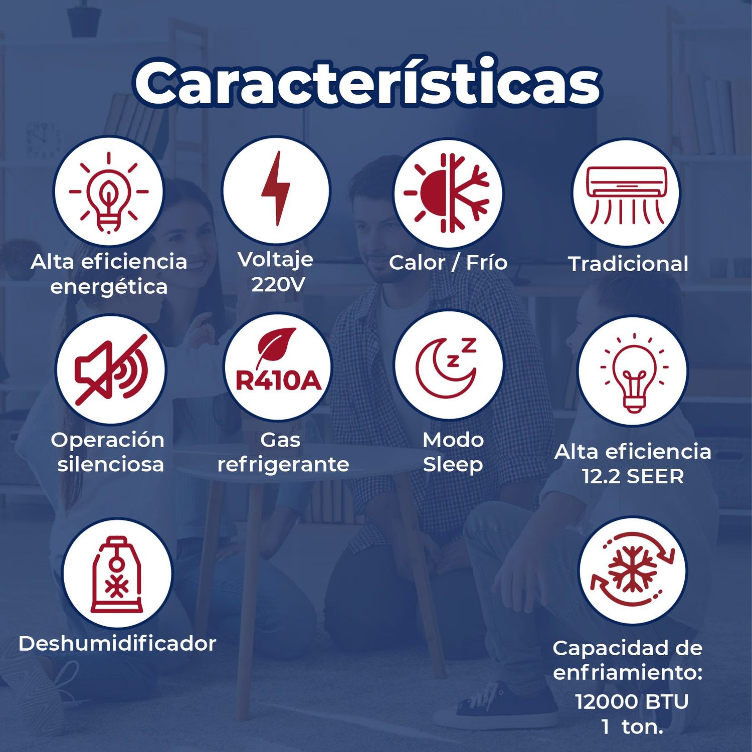 MINISPLIT 1 TONELADA FRIO CALOR 220V PRIME