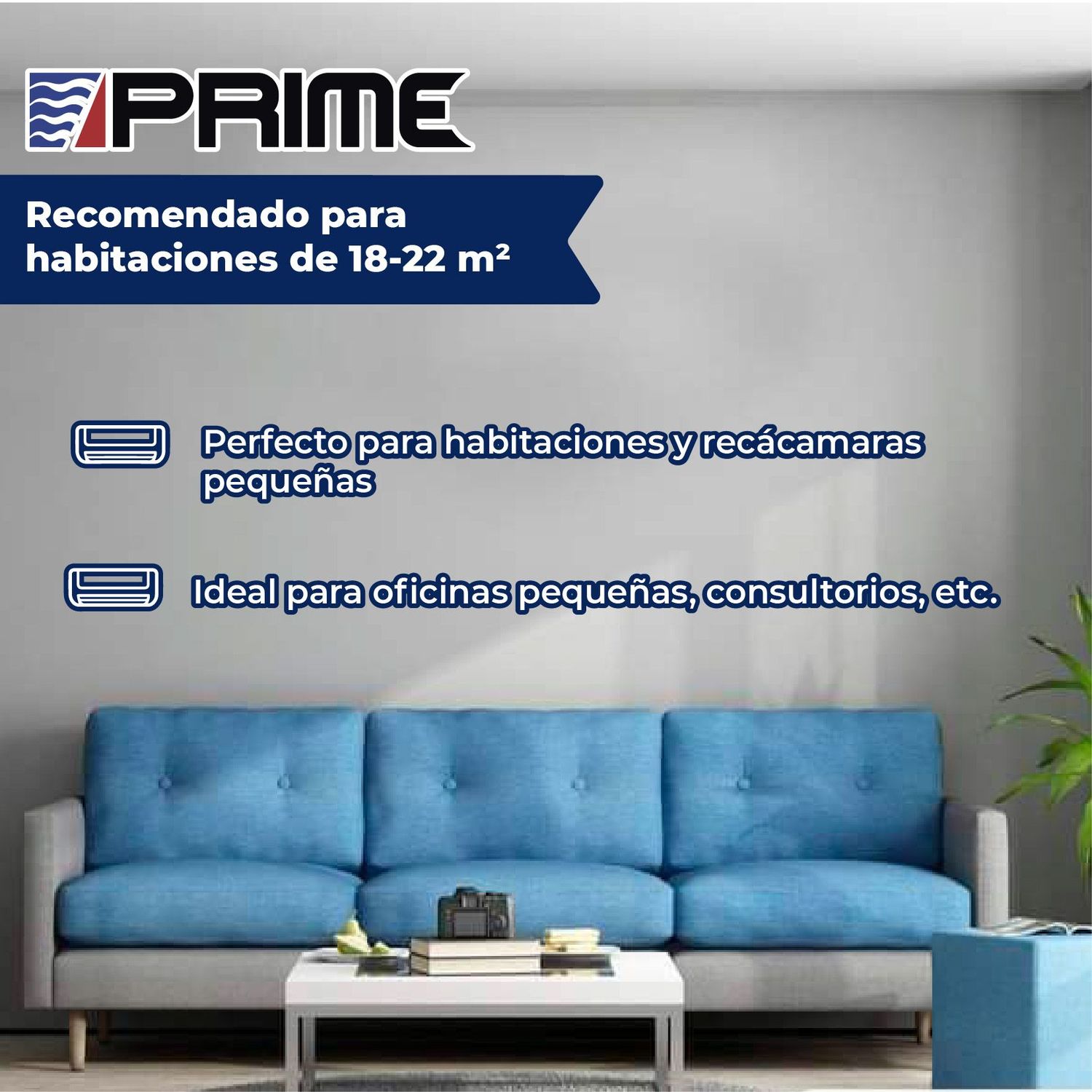 MINISPLIT 1 TONELADA FRIO CALOR 220V PRIME