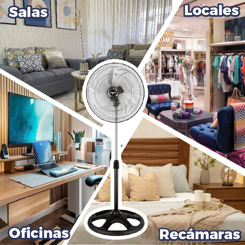 Ventilador pedestal friler 18 pulgadas 2 en 1