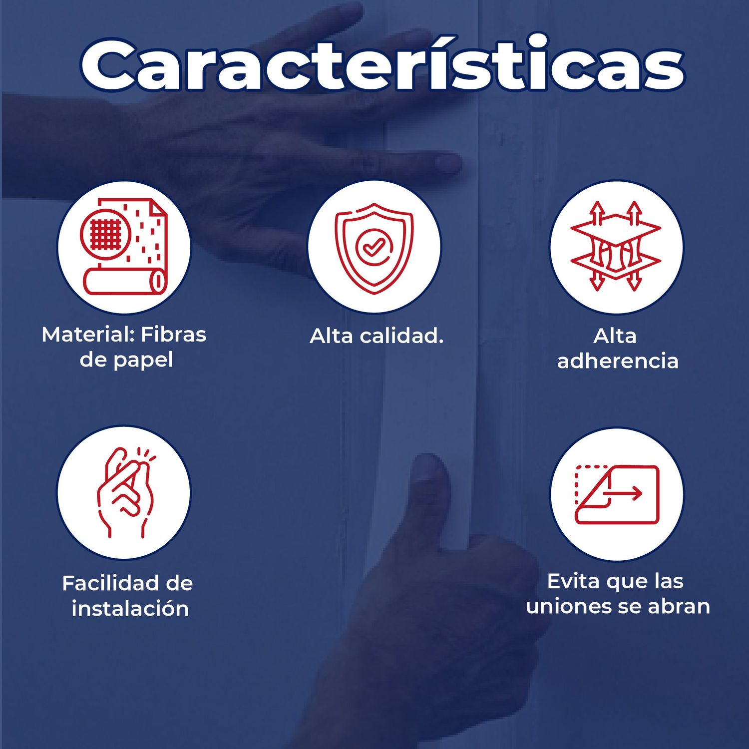 Cinta de Papel para Uniones con Refuerzo Fysco 5CM X 75M