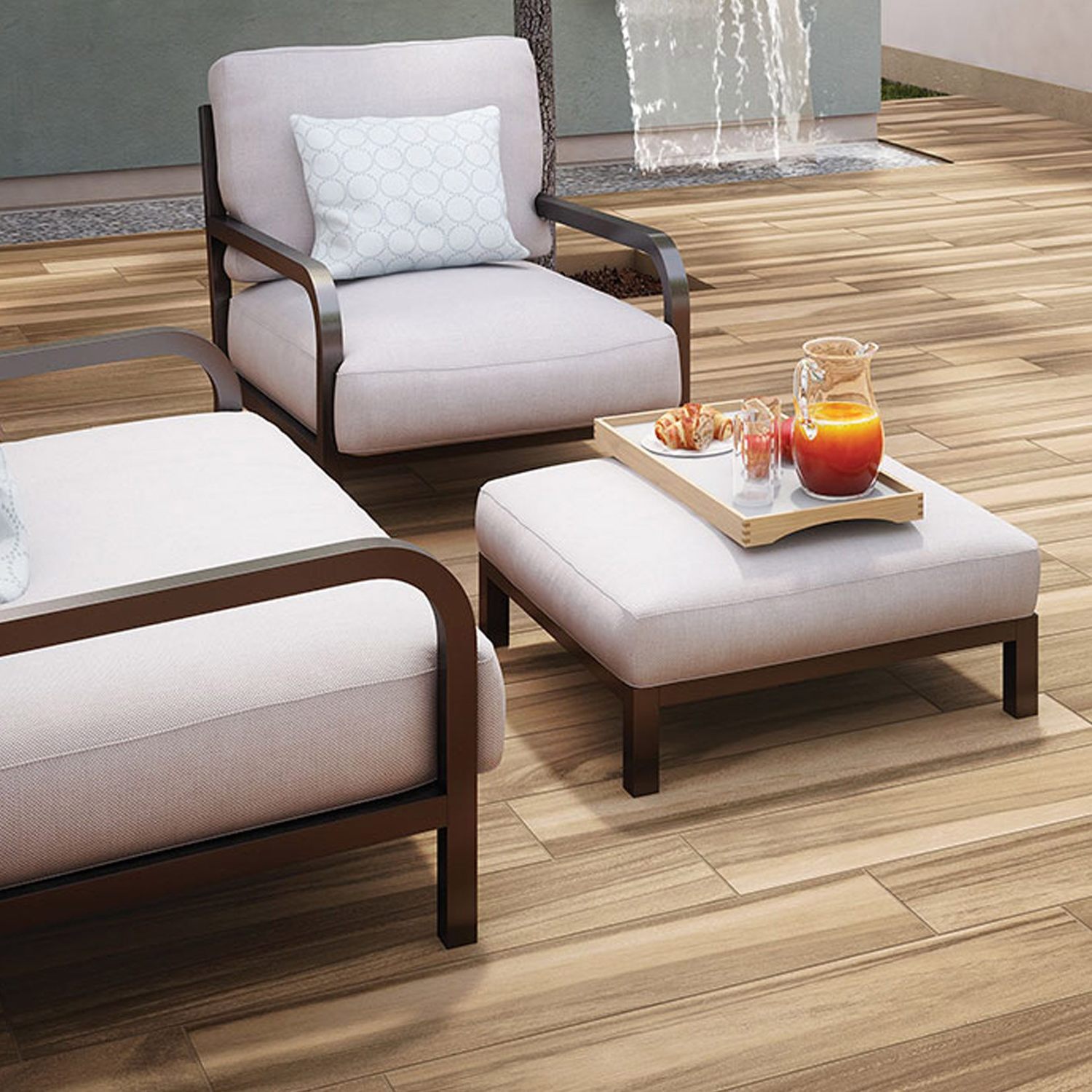 Piso Foresta castaño Daltile 20x90 cm GF01