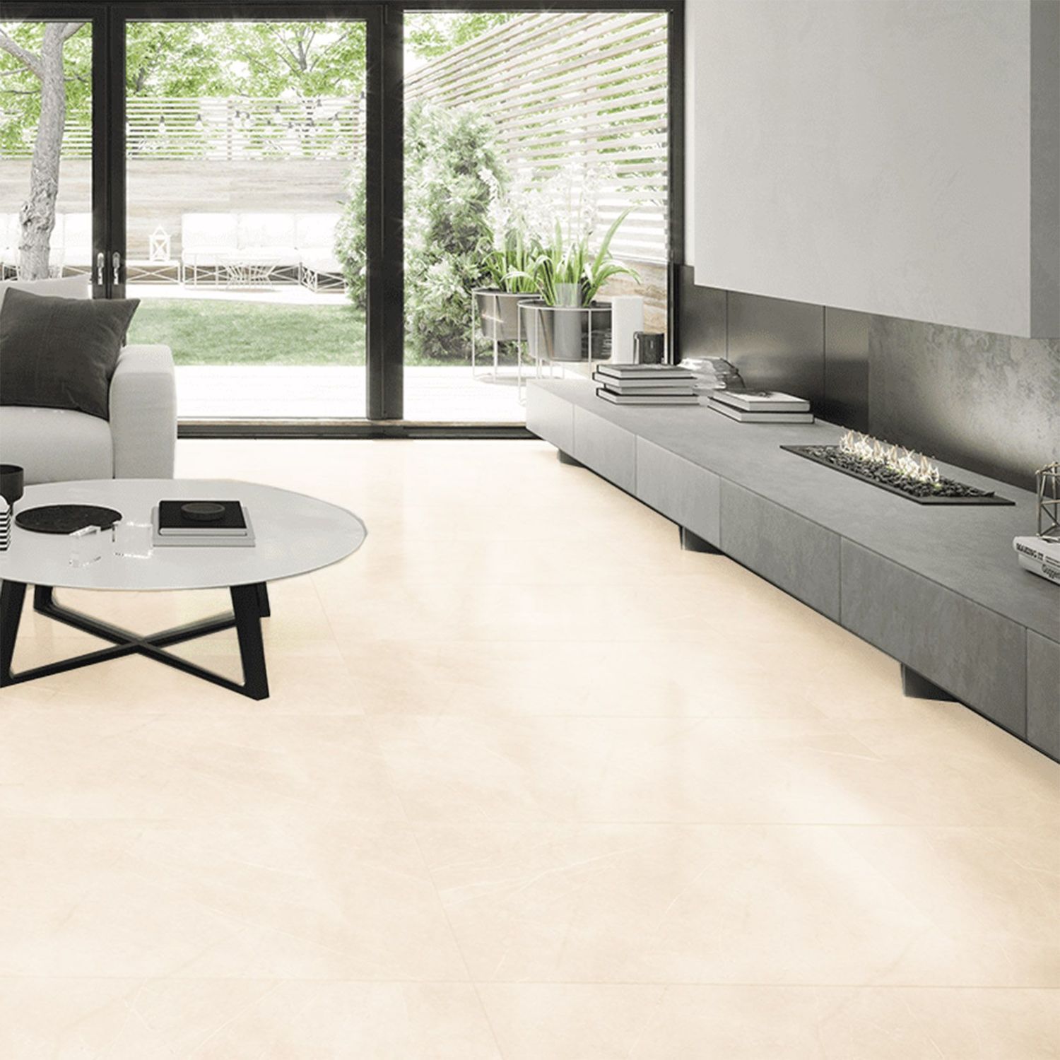 Piso San gabriel beige mate Vitromex 50x100 cm rectificado
