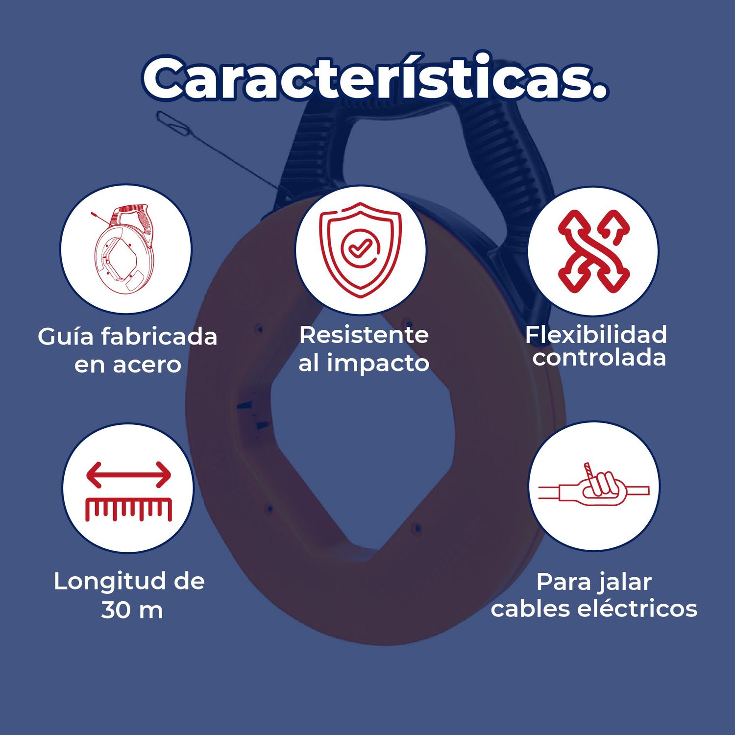 Guía de Acero Para Cable 30 M Truper