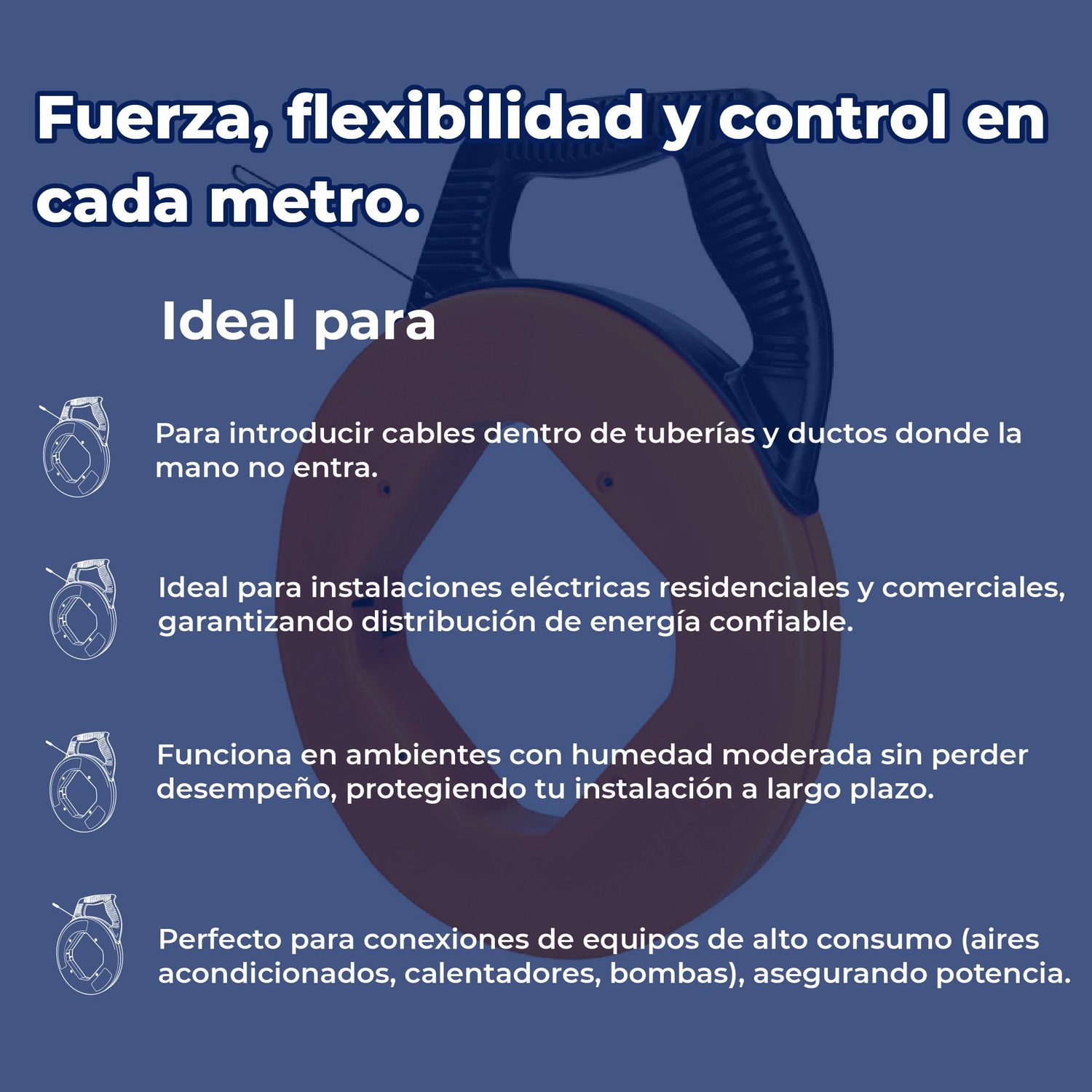 Guía de Acero Para Cable 30 M Truper