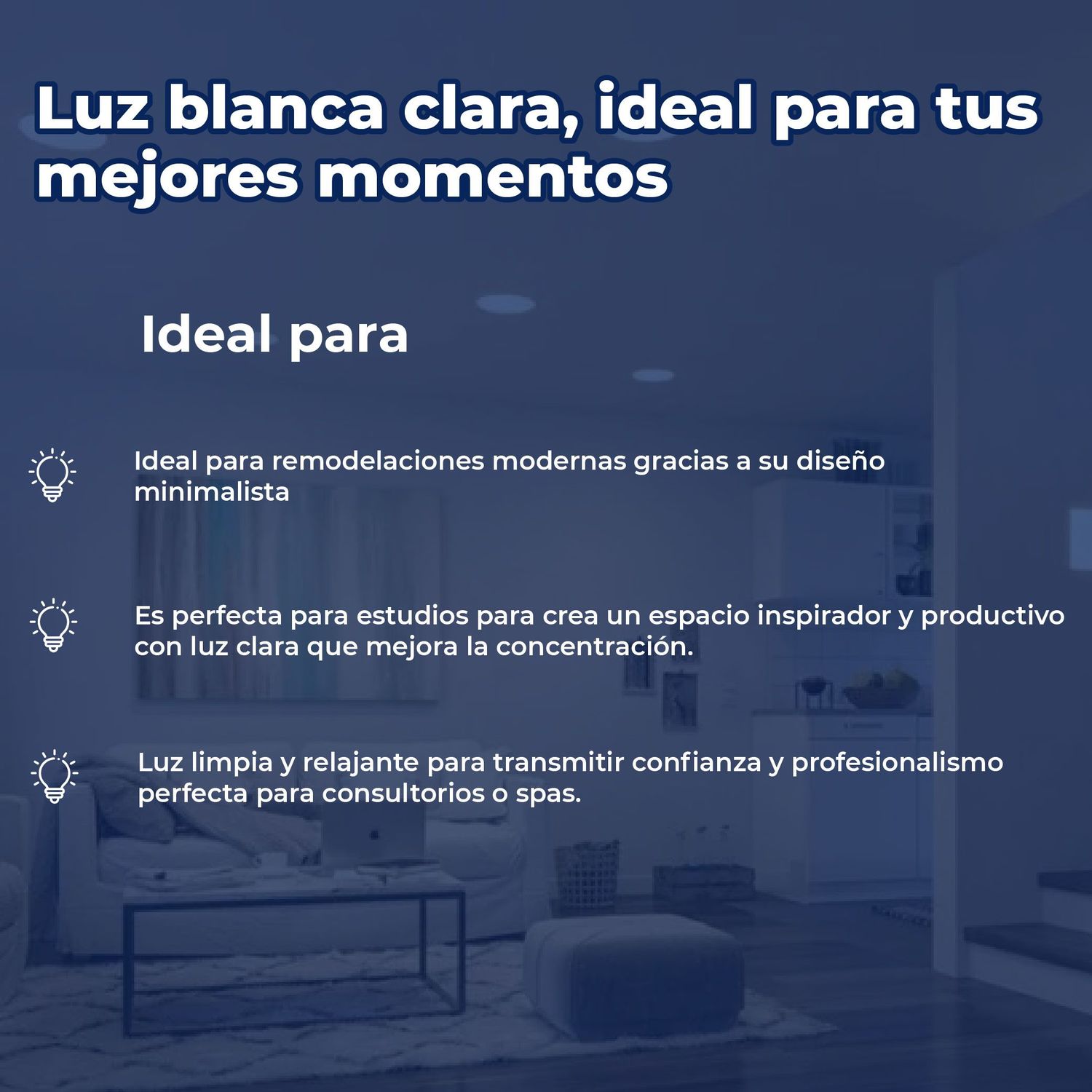 Luminario flat empotrar 5 pulgadas led 6W luz blanco