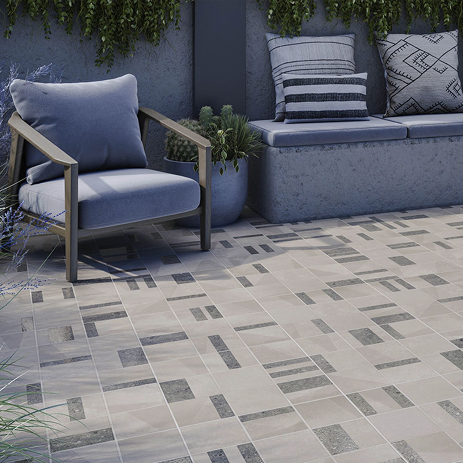 Piso Rockland gris Daltile 45x45 cm GRD1