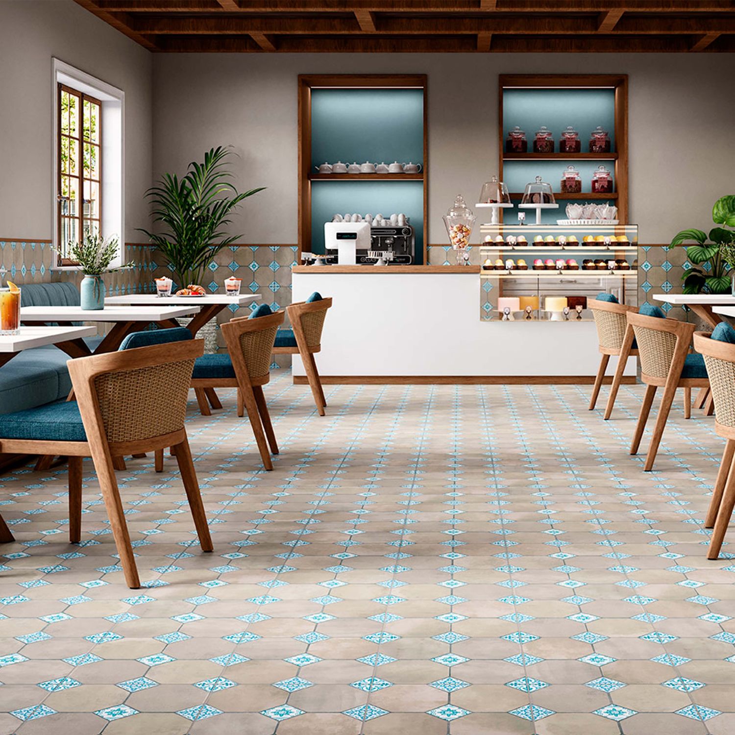 Piso Castilla gris Vitromex 37X37 cm