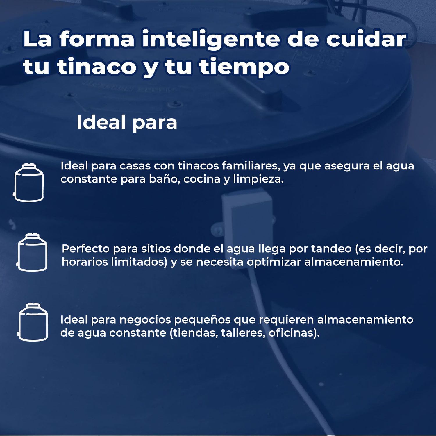 Electronivel Medidor Agua Digital Sensor Tinaco 1100-2500L