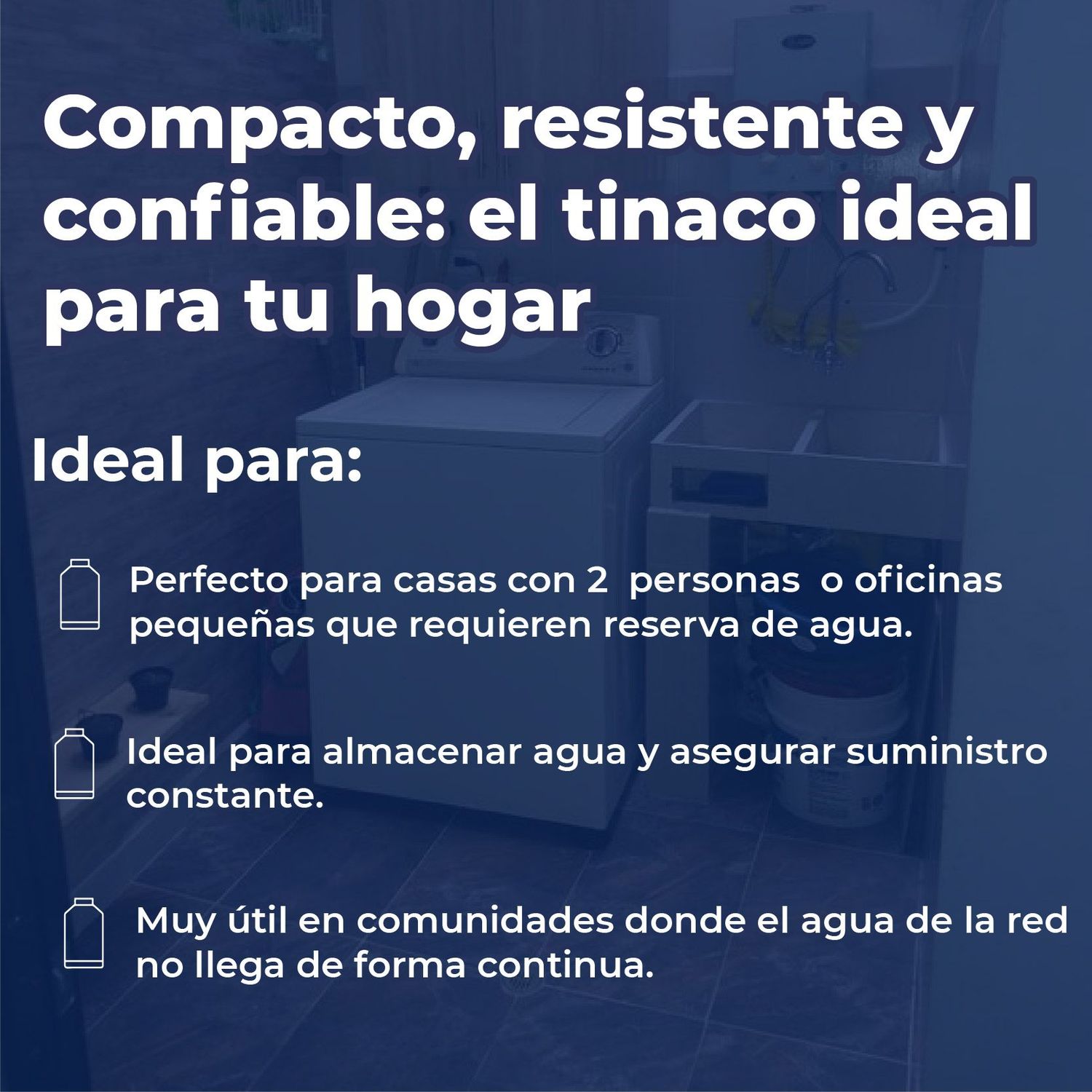 Tinaco Multicapa Beige Resistec Rotoplas 450 LTS