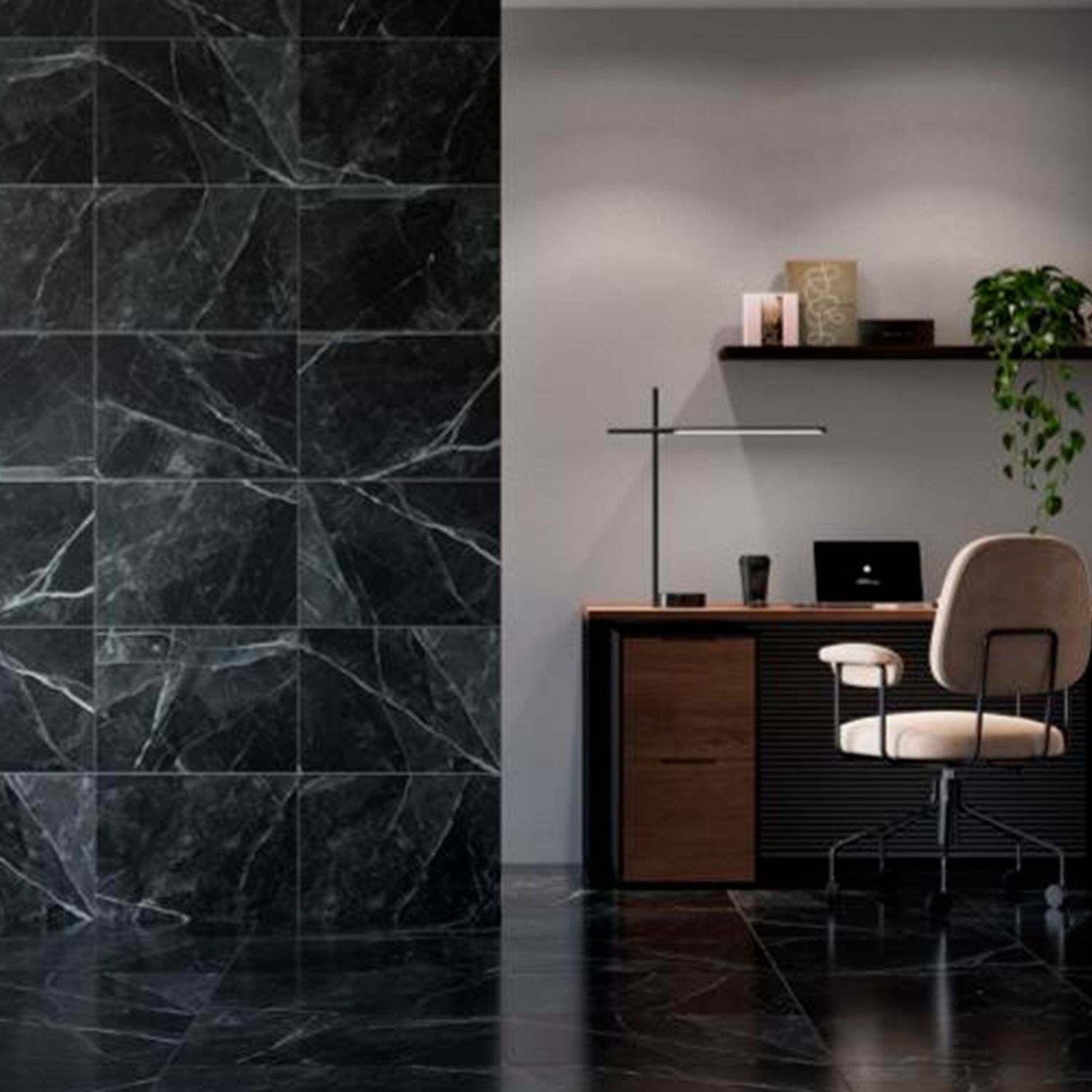 Azulejo Zenia black Vitromex 35.7X50.2 cm