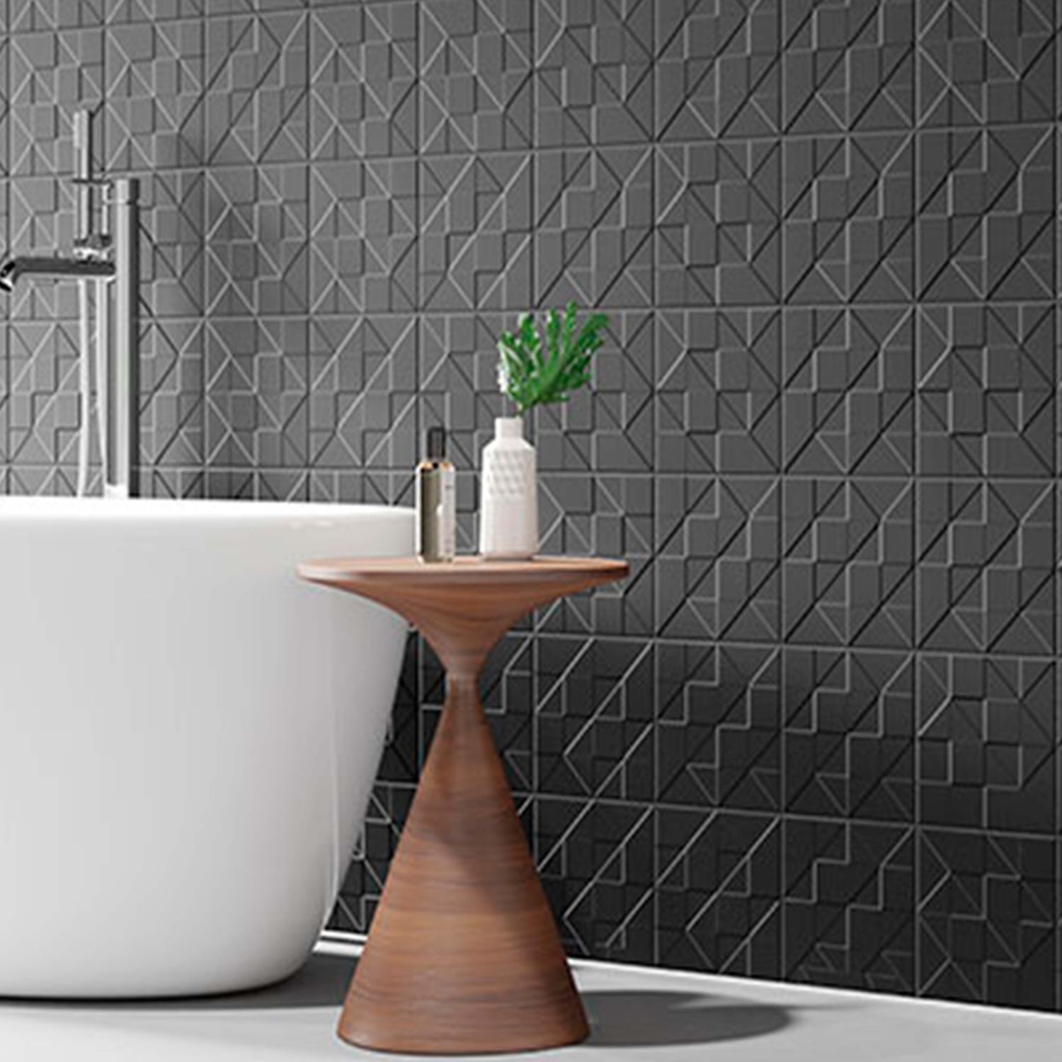 Piso Spritz black Vitromex 20.1X20.1 cm