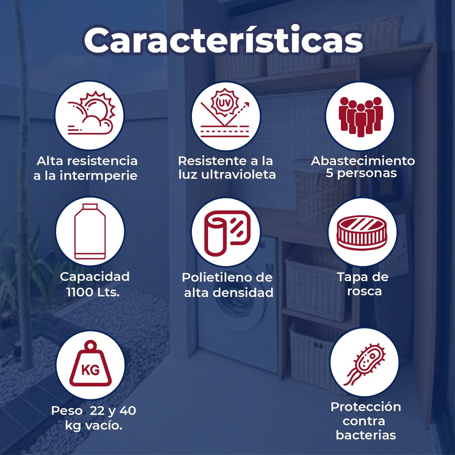 Tinaco Multicapa Beige Resistec Rotoplas 1100 L