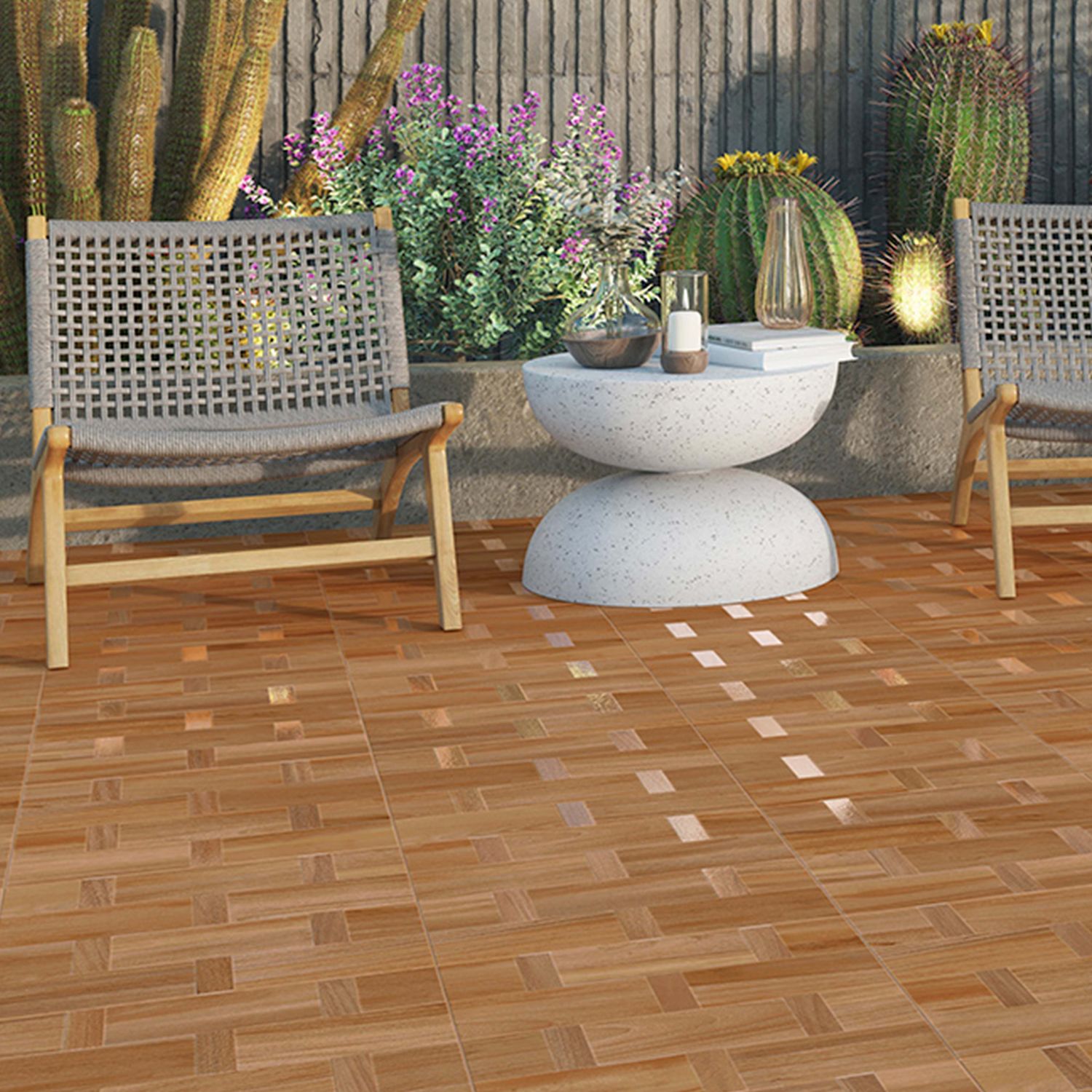 Piso Zenwood brown Daltile 45x45 cm GZW1