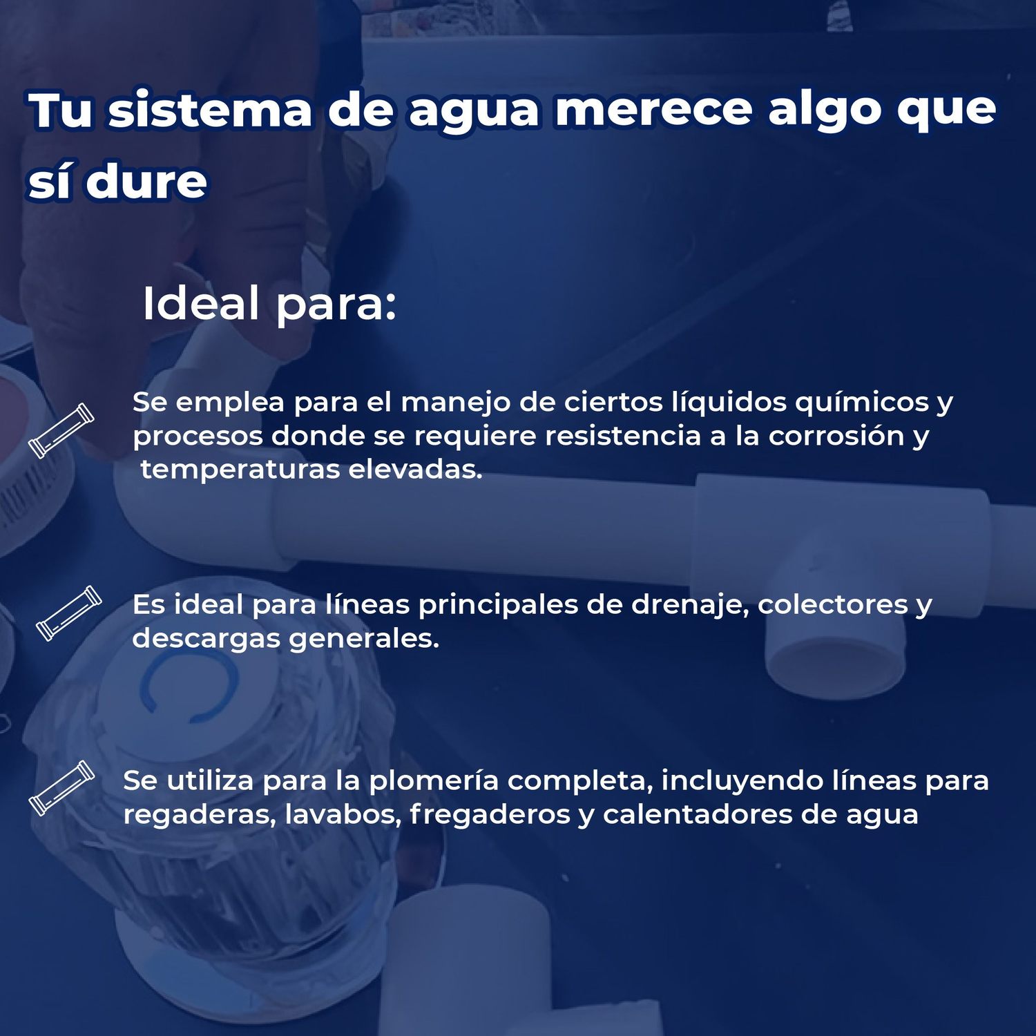 Tubo CPVC Rugo 25 mm (1”) x 6.1 m para Instalación Hidráulica