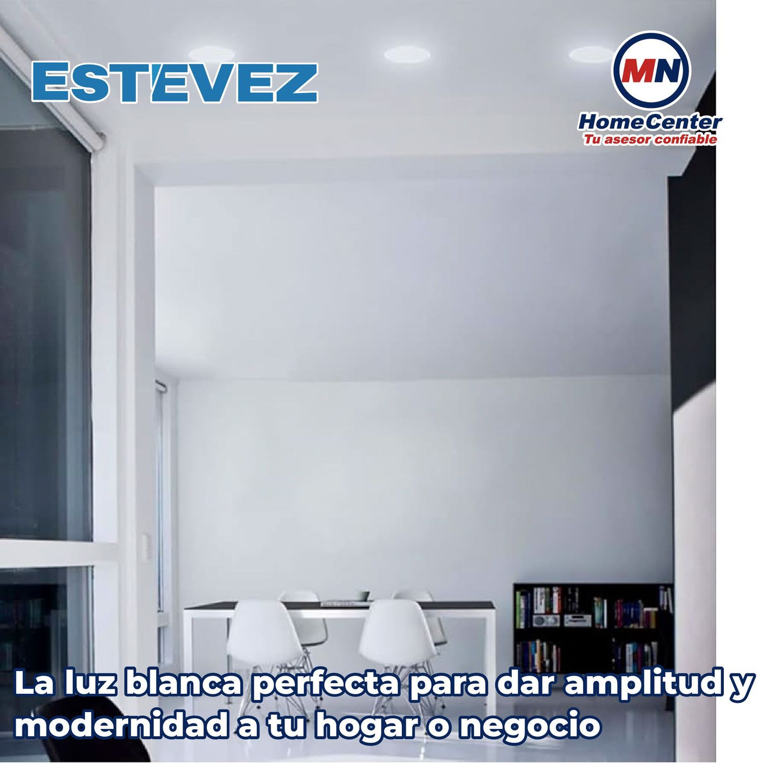 Luminario flat eco 6 pulgadas led 12 watts luz blanca