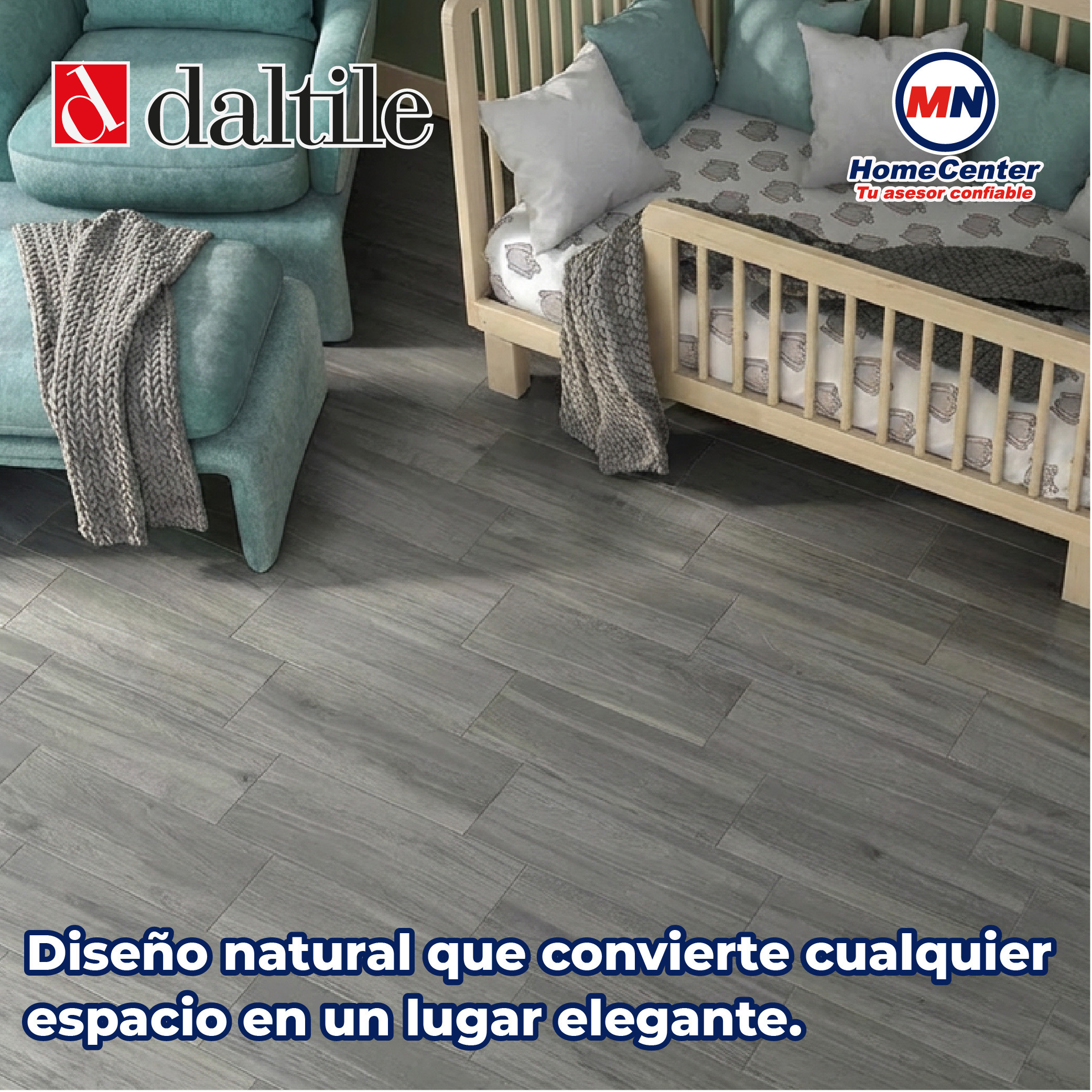 Piso Gray Living Wood Daltile 18X60 1.64M2 STD ZLW5