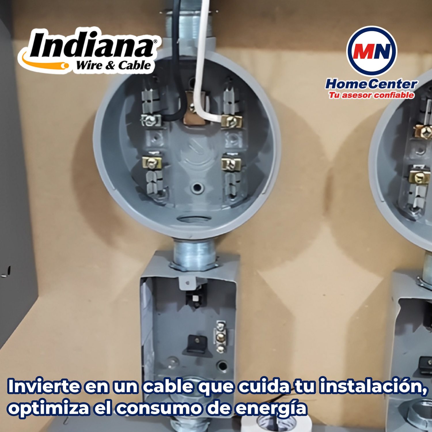 Cable Eléctrico de Cobre Blanco Indiana 100 M CAL 6 THW-LS 600 V