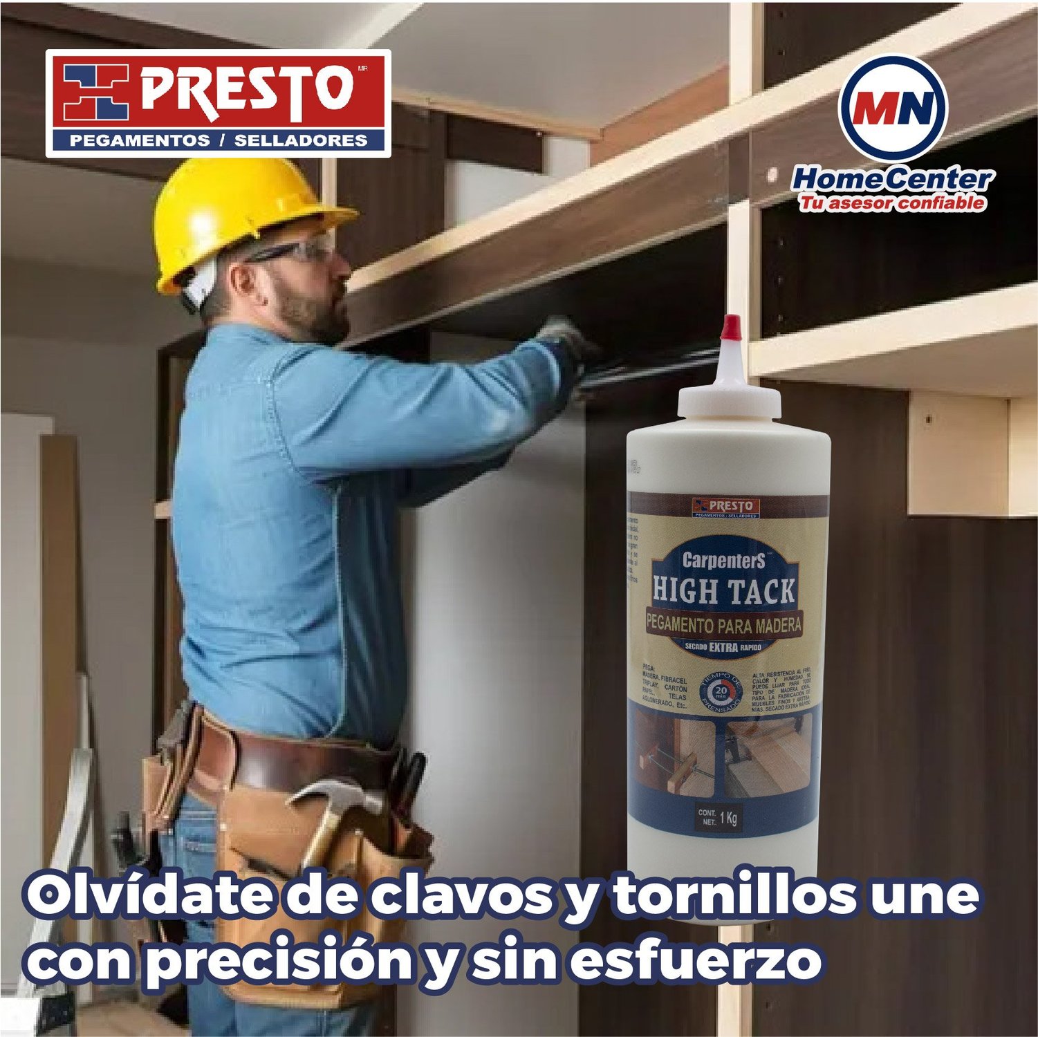 Pegamento High Tack Carpintería Carpenters 1 Kg